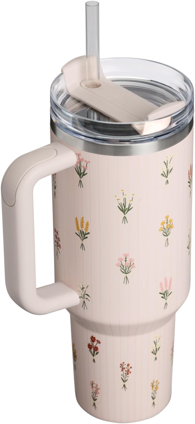 Stanley x LoveShackFancy Quencher H2.0 FlowState Tumbler 40 oz – Floral Design