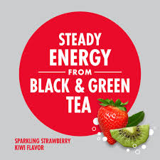 V8 +SPARKLING ENERGY Strawberry Kiwi Energy Drink, Made With Real Vegetable And Fruit Juices, 11.5 FL OZ Can (Pack Of 12)