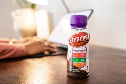BOOST Women Balanced Nutritional Drink, Rich Chocolate, 8 fl oz (Pack of 24)