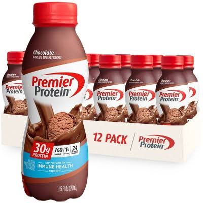 Premier Protein Shake, Chocolate 11.5 fl oz (Pack of 12)