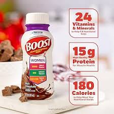 BOOST Women Balanced Nutritional Drink, Rich Chocolate, 8 fl oz (Pack of 24)