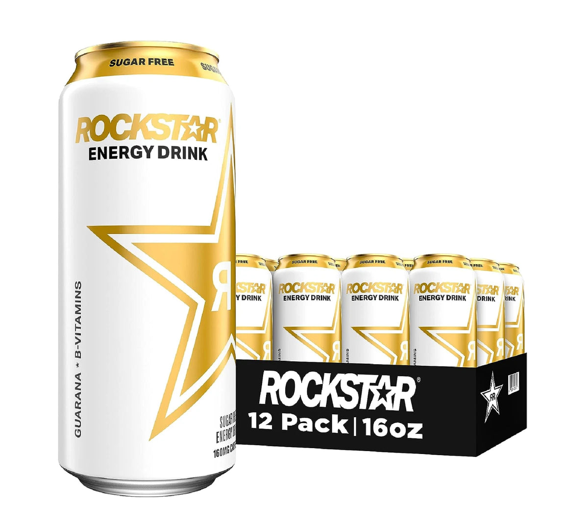 Rockstar Sugar Free Energy Drink, 16 Fl Oz Cans (Pack of 12) (Packaging May Vary)
