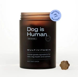 Dog is Human Beef Multivitamins for Dogs – Soft Chews, 60 Count