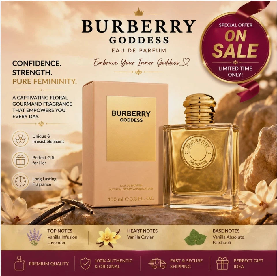Burberry Goddess Eau de Parfum for Women 3.3 oz / 100ml